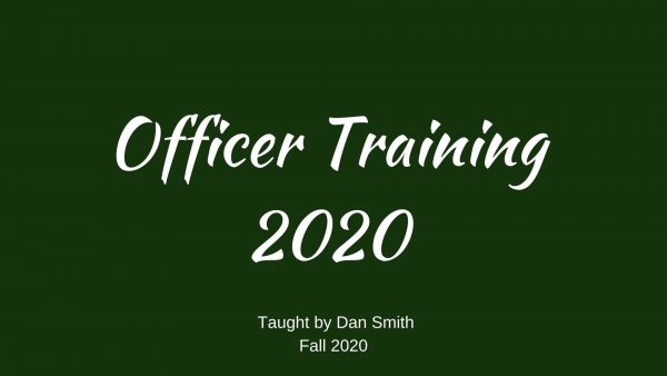 Officer Training 2020